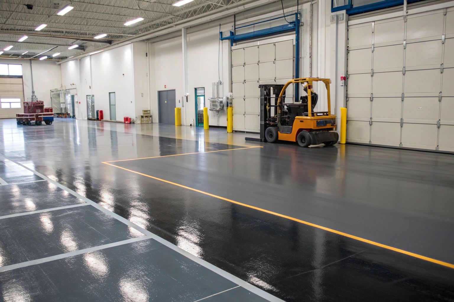 Durable epoxy floor in Ipswich manufacturing facility